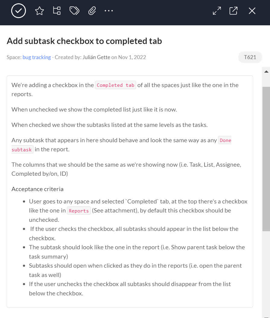 How to add a task description 2