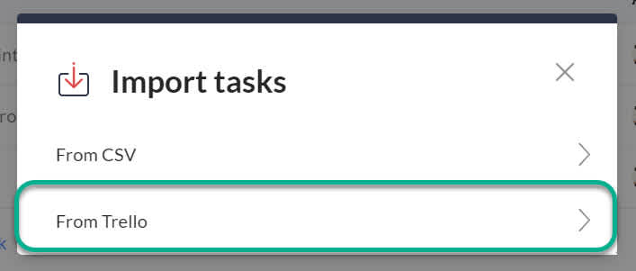 How to import tasks from Trello 2