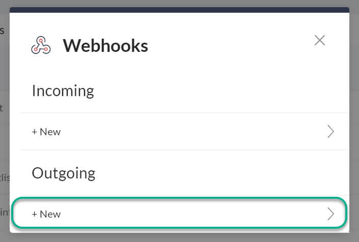 outgoing webhooks