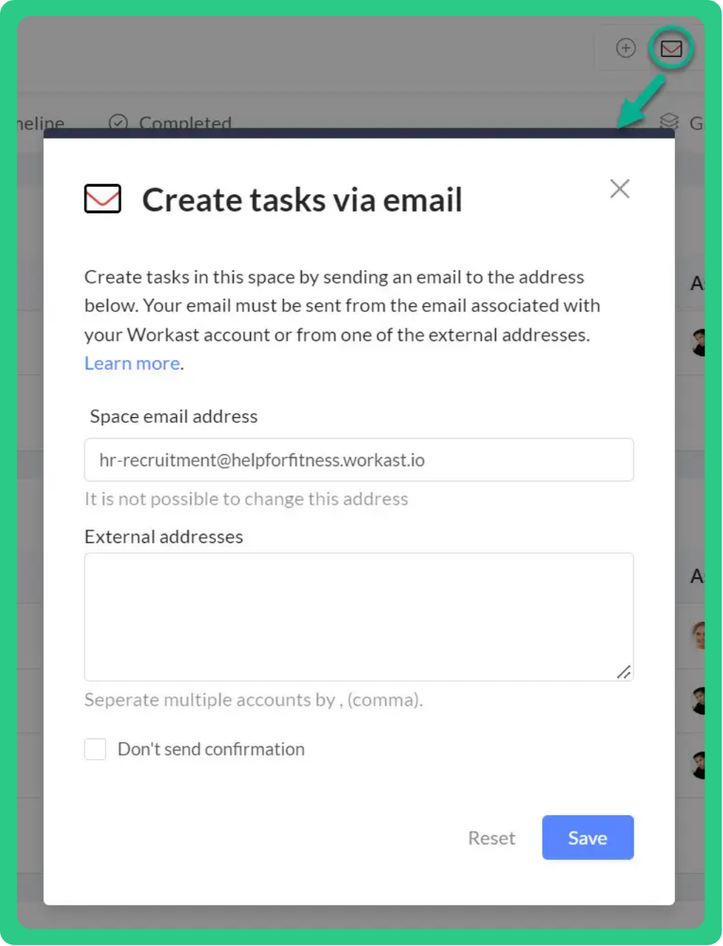 email tasks