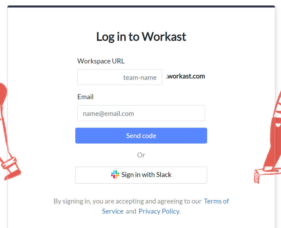 How to login to Workast via email