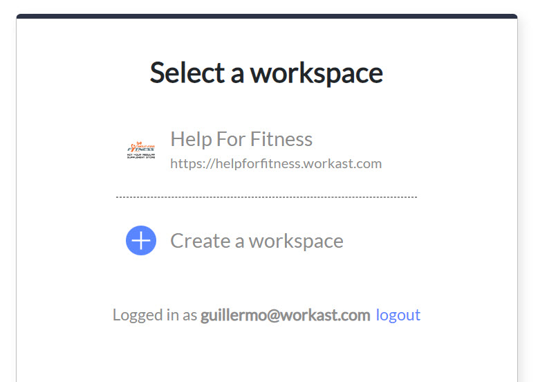 login to Workast via email 3