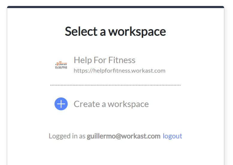 login to Workast via email 3
