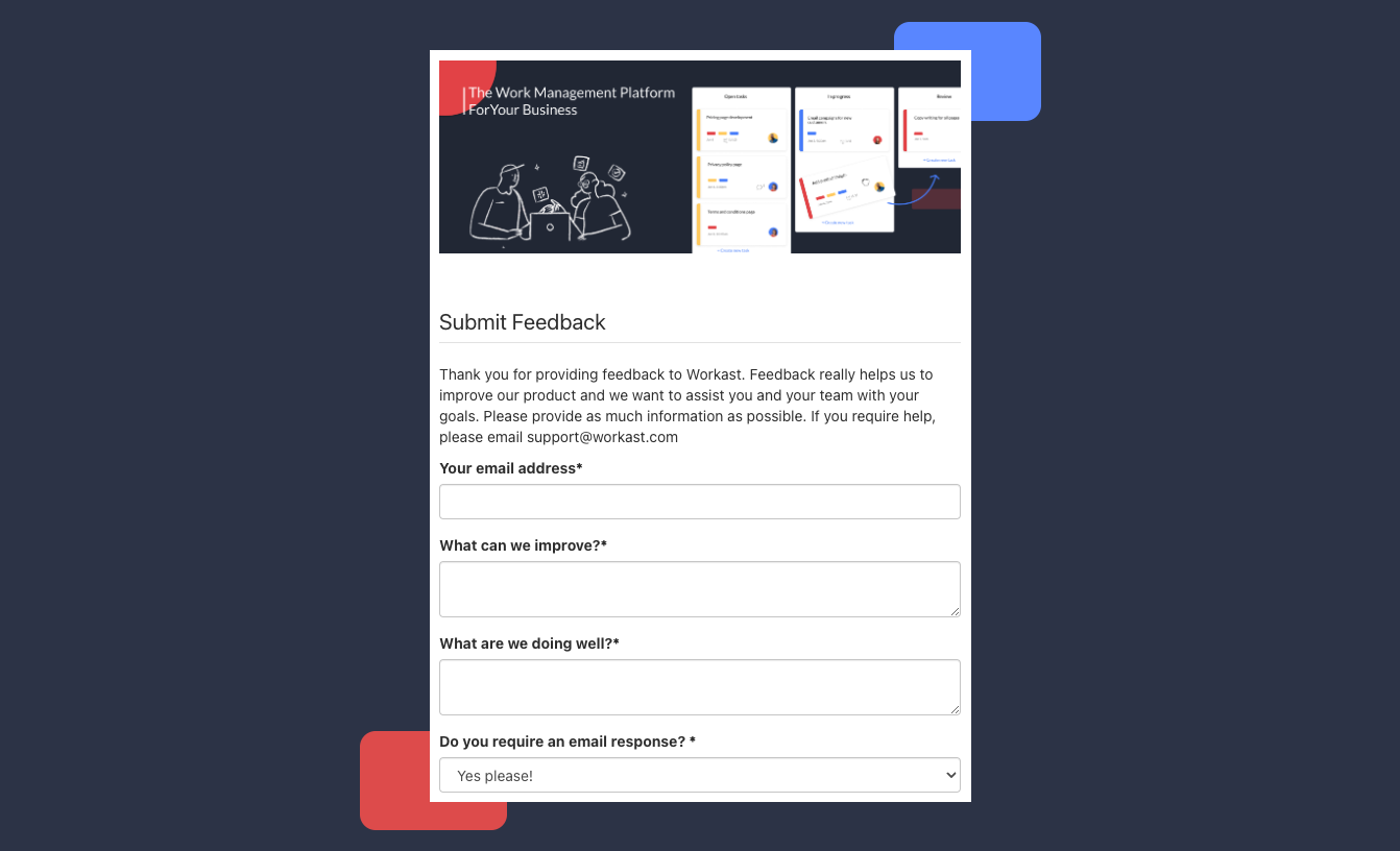 Workast's form