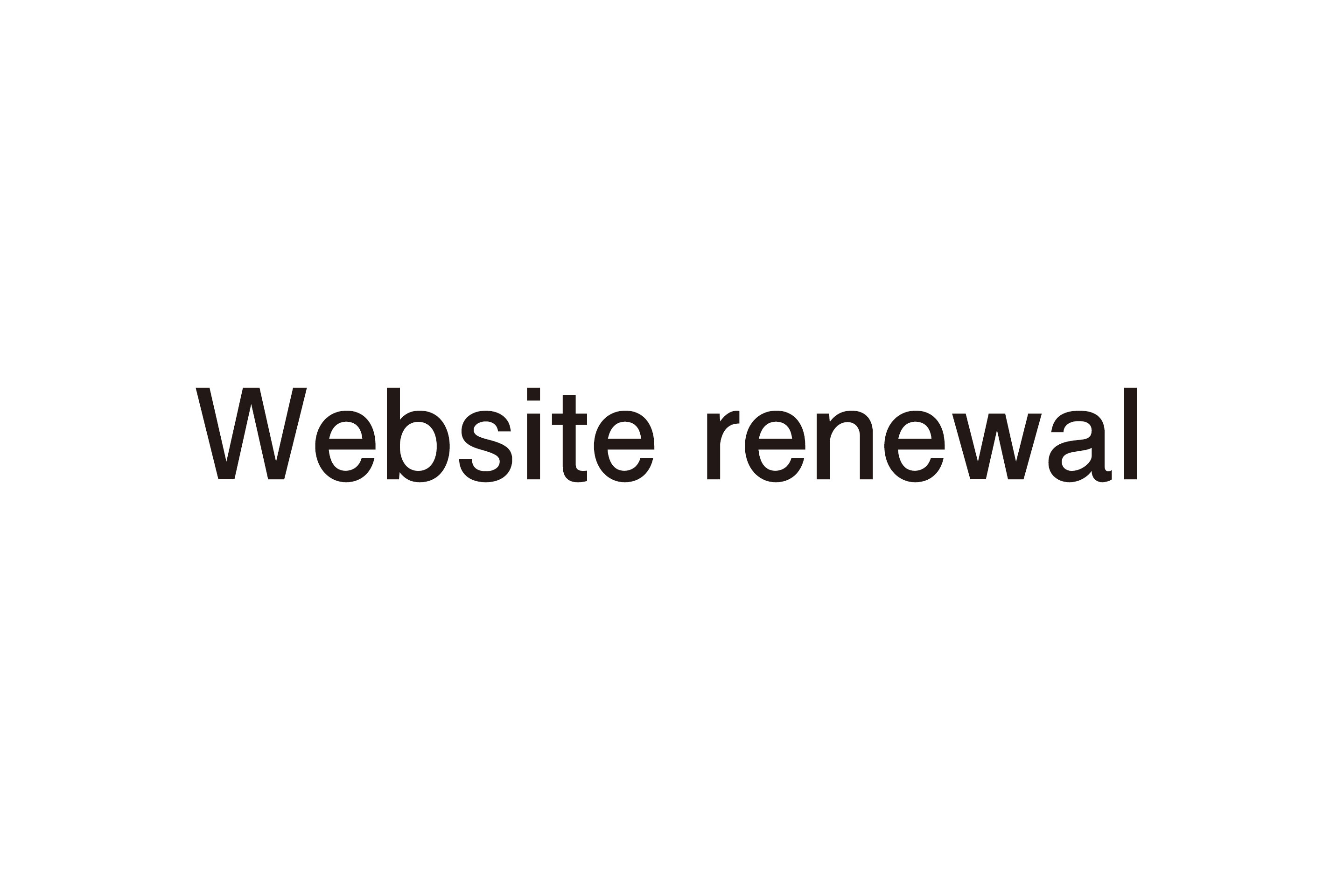 Website renewal