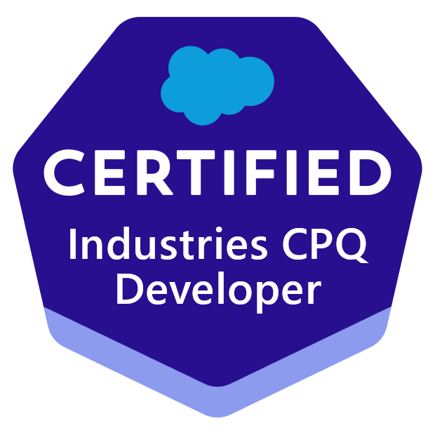 Industries CPQ Developer Certificate