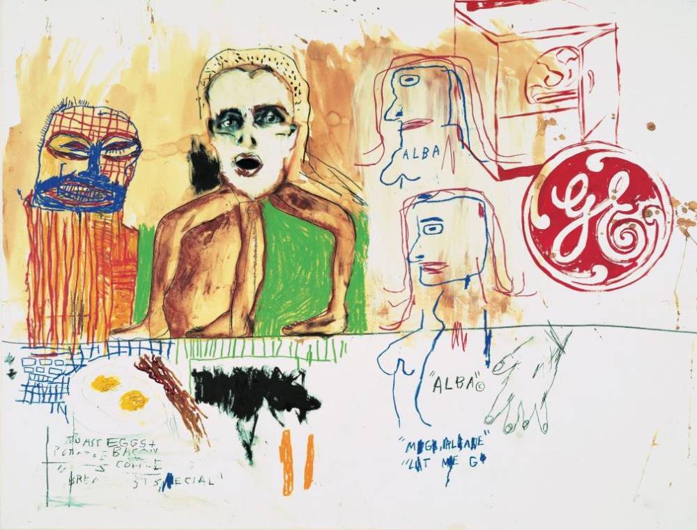  Alba’s Breakfast , Andy Warhol, Jean-Michel Basquiat and Francesco Clemente, 1984 