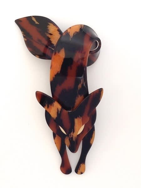  Léa Stein, Brown Fox Brooch 