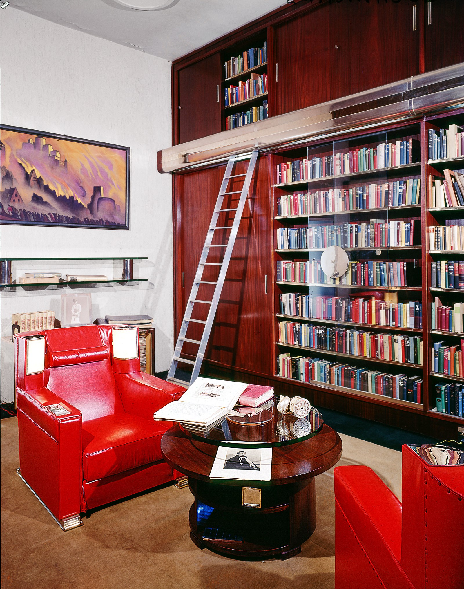 The art deco library at manik bagh palace  indore  india  1931