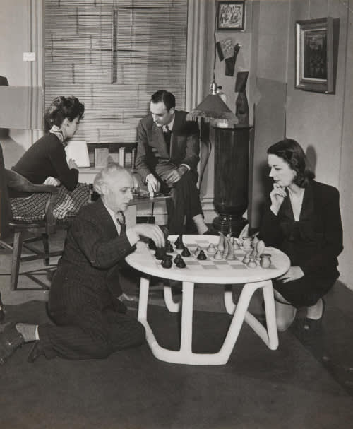 Max Ernst and Dorothea Tanning and Muriel and Julien Levy, Playing Chess, 1945 