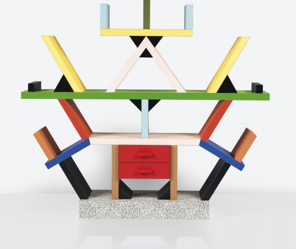 Ettore Sottsass' Slanted Bookshelves - Minnie Muse