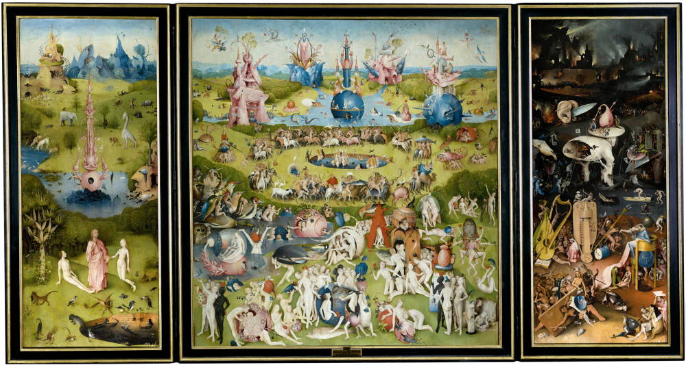  The Garden of Earthly Delights, Hieronymus Bosch, 1490-1510 