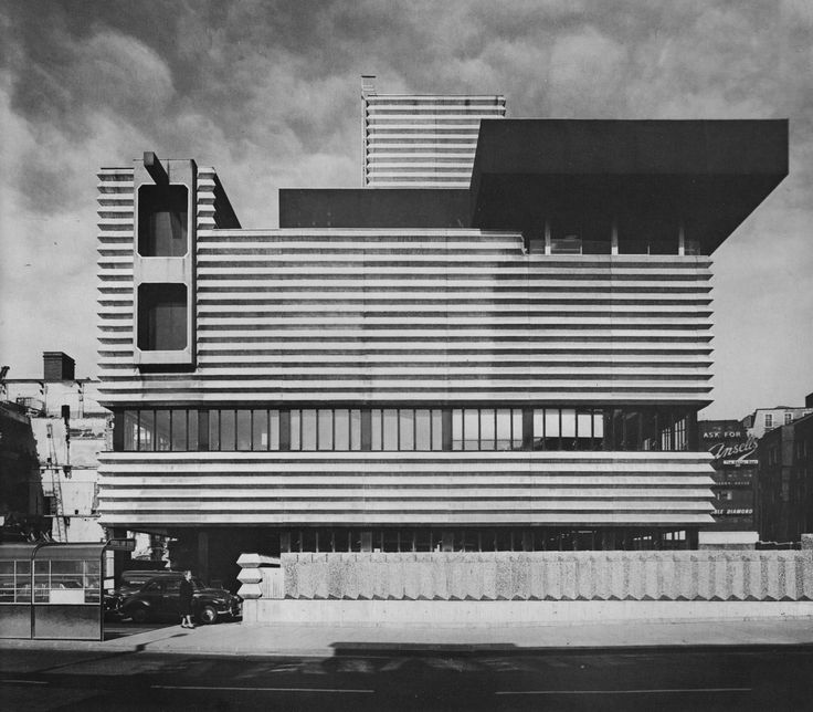 Telephone exchange and signal box  birmingham  england  1963. bicknell and hamilton