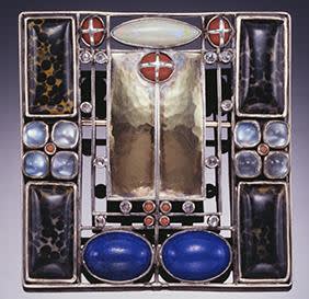 Josef hoffmann brooch 1904. neue galerie new york