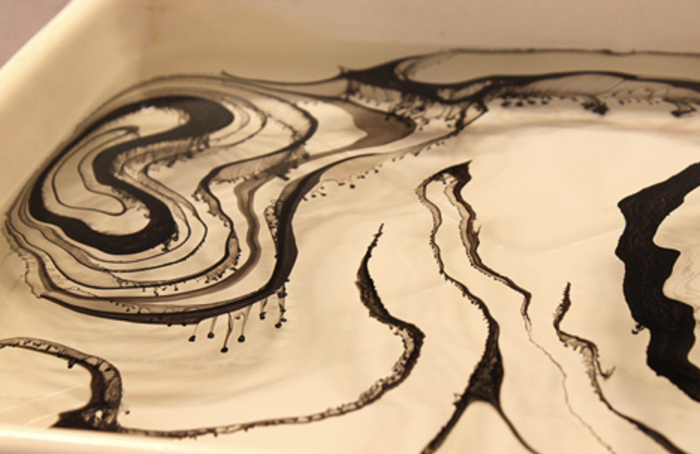  Suminagashi , Ink Floating Process 