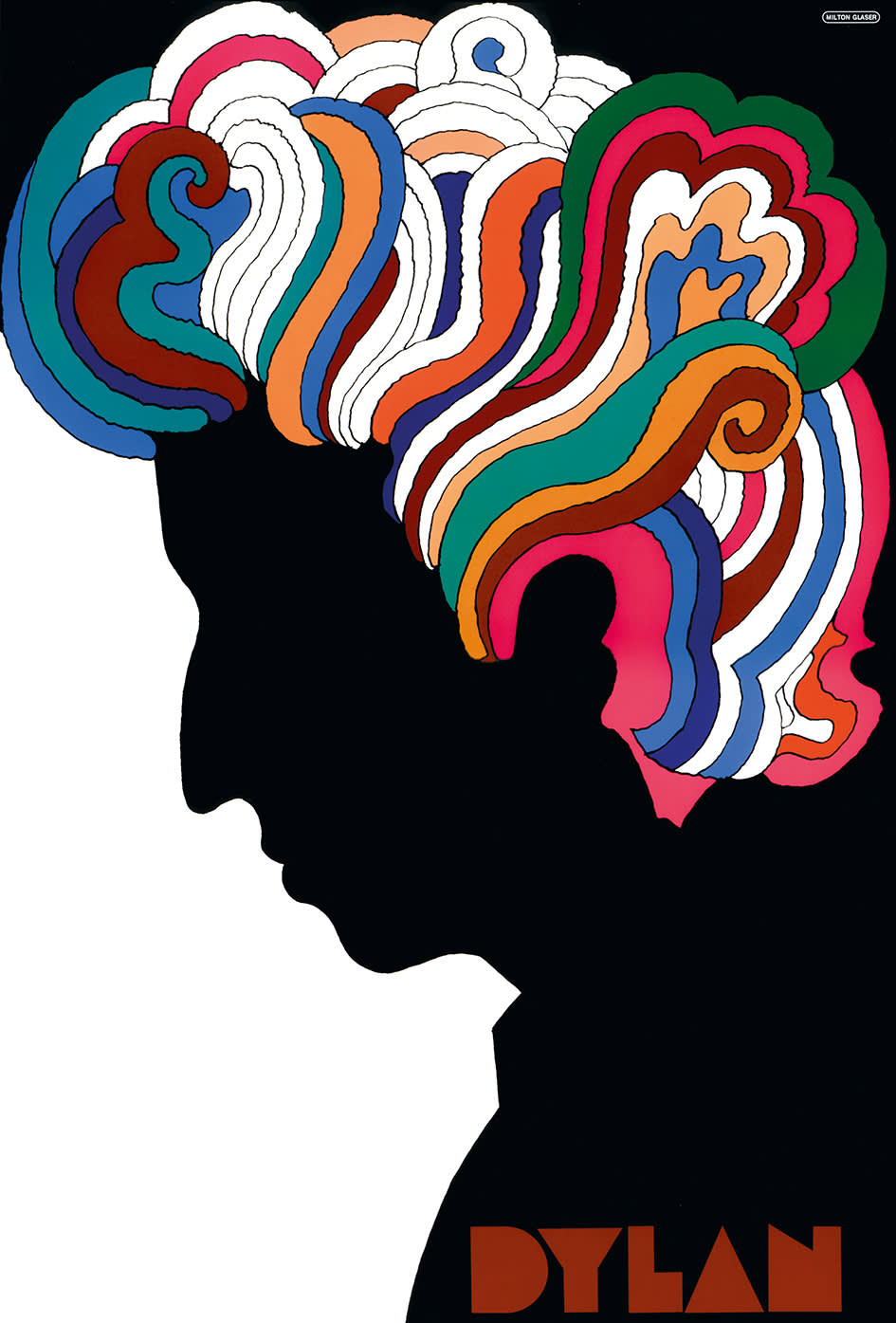  Milton Glaser, Bob Dylan Poster, 1967 