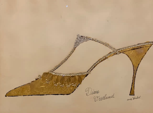  Andy Warhol, Golden Shoe (Diana Vreeland), 1956 
