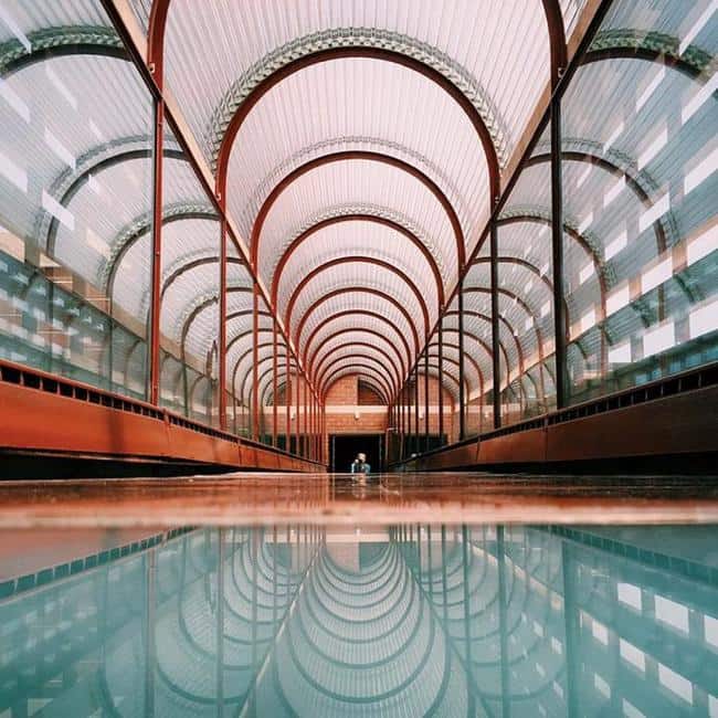 Frank lloyd wright sc johnson wax headquarters completed 1950