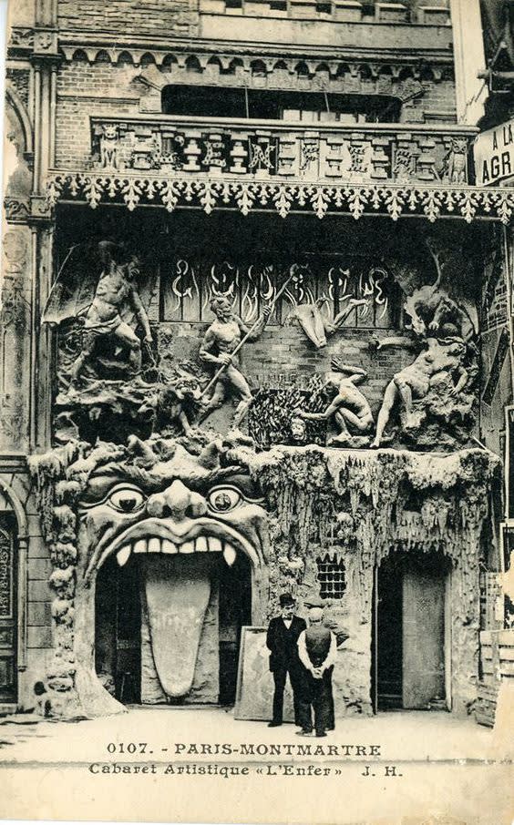 Cabaret de l enfer  paris  1892 1950