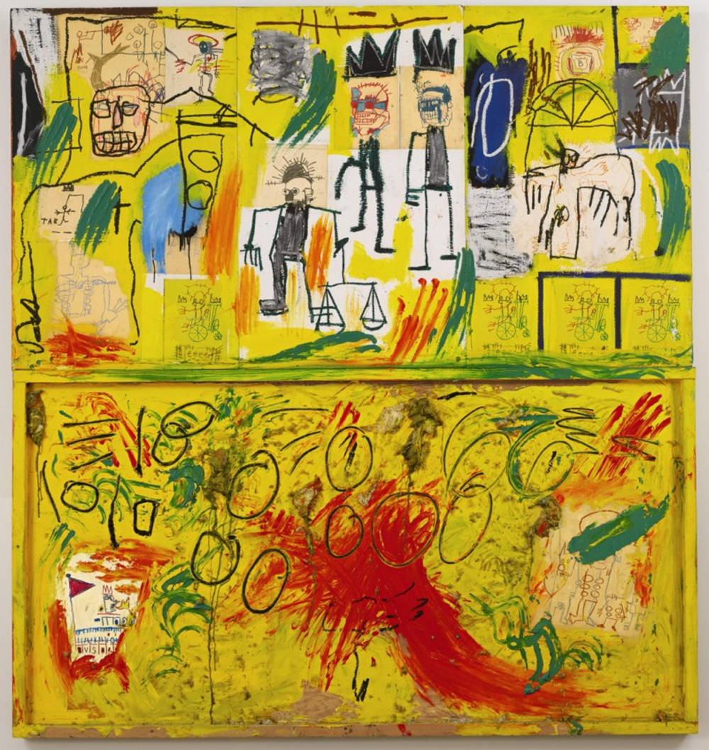  Jean-Michel Basquiat, Untitled (Yellow Tar and Feathers), 1982 