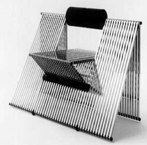 Sculptural  quarta  chair by mario botta for alias  1984  italy