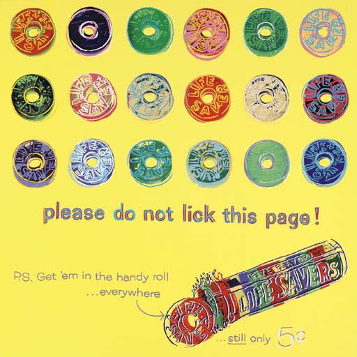 Life savers 353 by andy warhol is part of warhol s advertisements series created in 1985