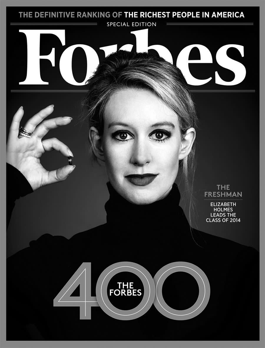  Elizabeth Holmes , Forbes Cover, 2014 