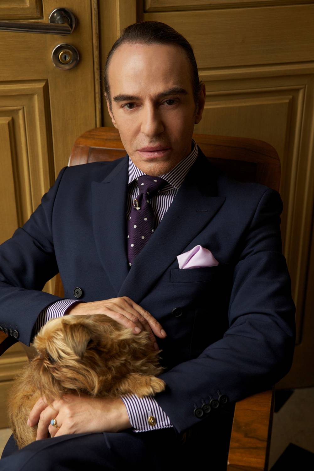  Patrick Demarchelier, Portrait of John Galliano with Gypsy, 2014 