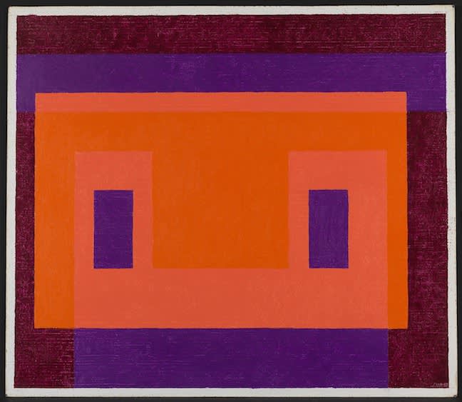  Josef Albers, Variant/Adobe, Orange Front, 1948–58 