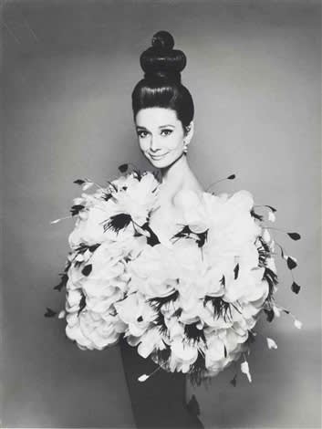 Richard avedon audrey hepburn in yves saint laurent