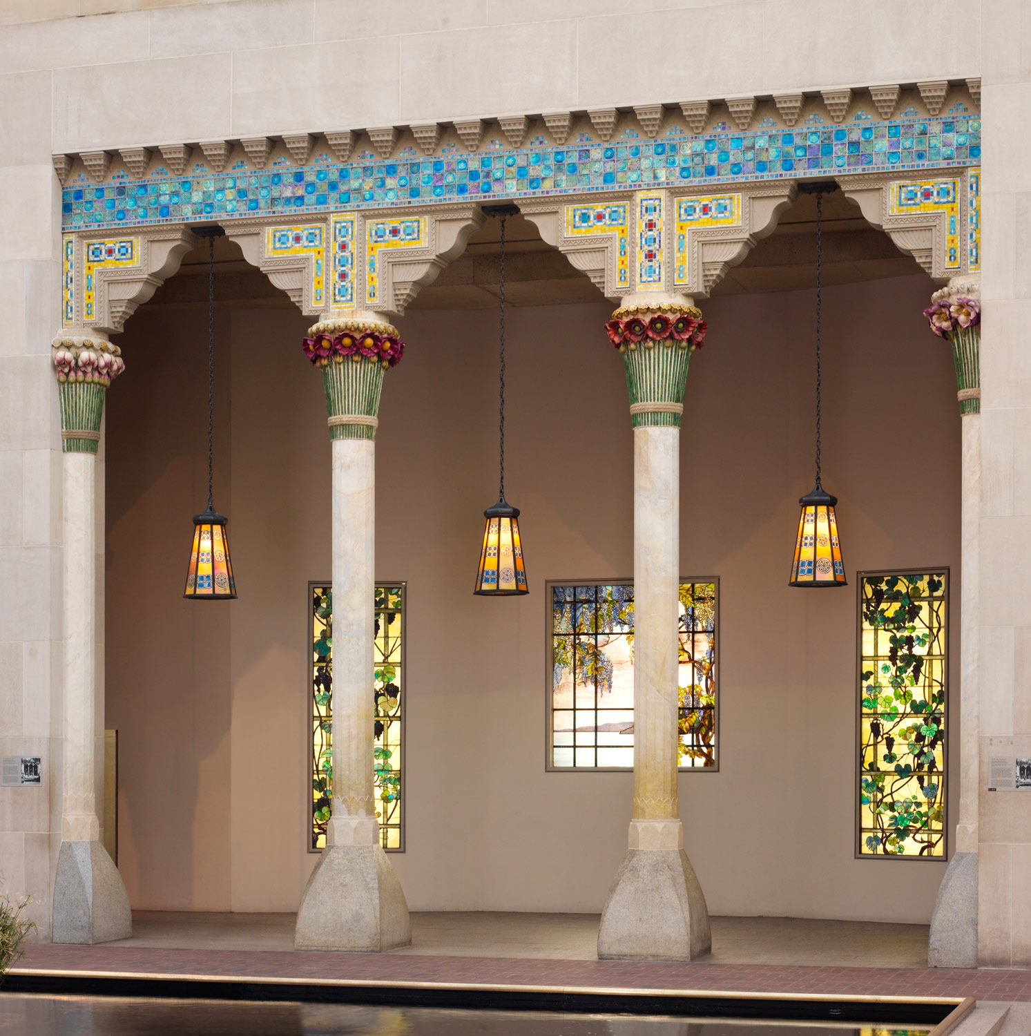 Architectural elements from laurelton hall  oyster bay  new york  designed by louis comfort tiffany  1905