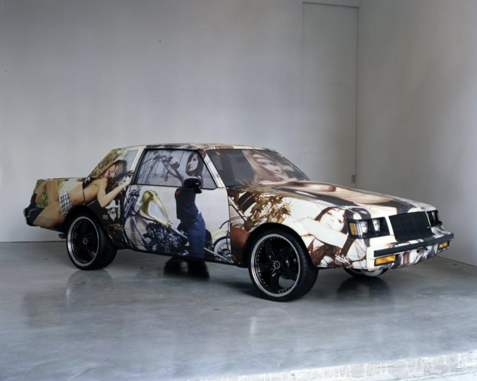 Car With Louis Vuitton Supreme Paintwork