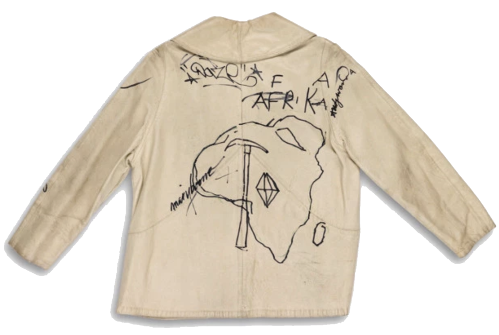  Jean-Michel Basquiat , Graffiti Leather Jacket for Man Made  