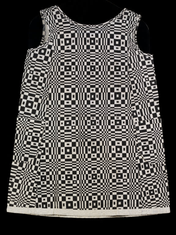  Geometric Print Paper Garment , 1960s  