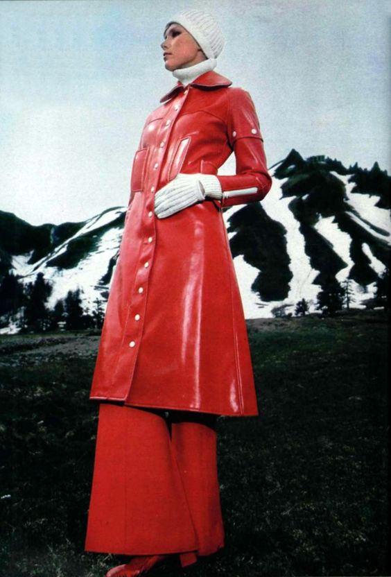 Andre   courre  ges  vinyl coat in l officiel  1968