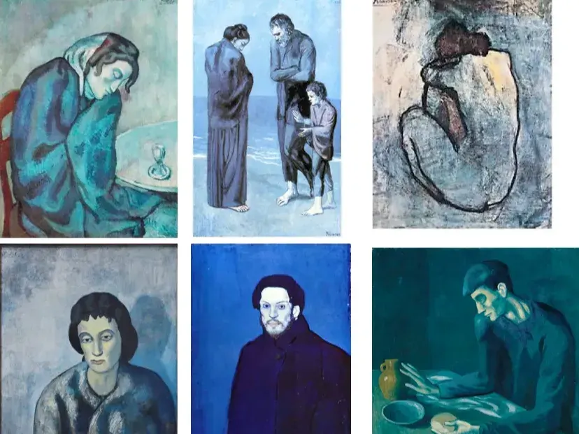 Picasso s blue period is a series produced by a style cum algorithm. 