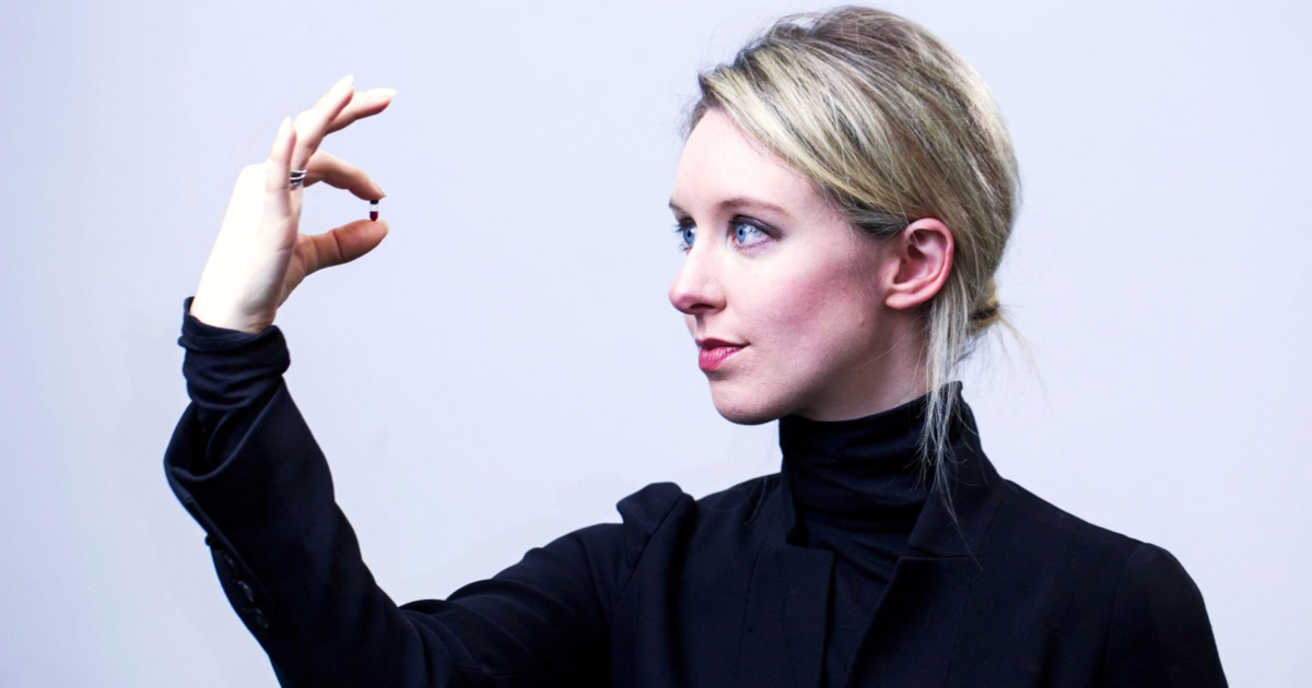 elizabeth holmes accidentally uses real voice