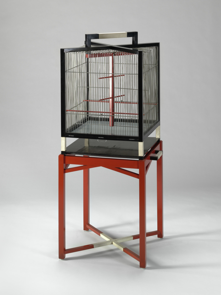 Pierre legrain  bird cage on stand  for jacques doucet residence  paris  france   1925