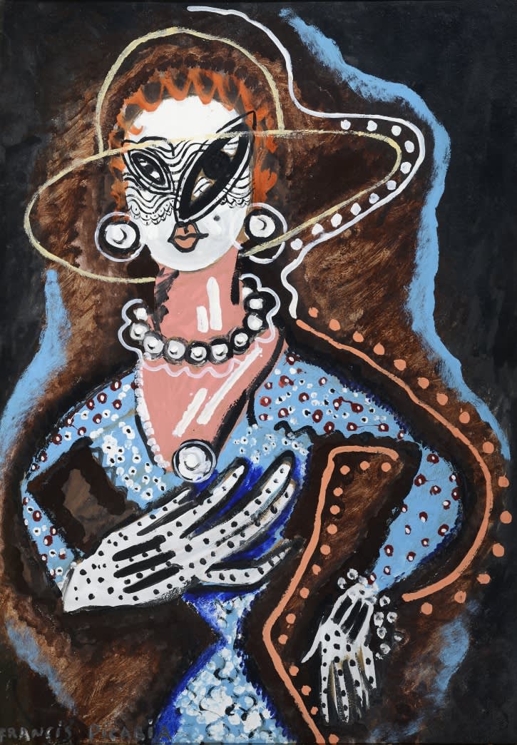 Francis picabia. la femme au monocle  woman with monocle . c. 1925   26.