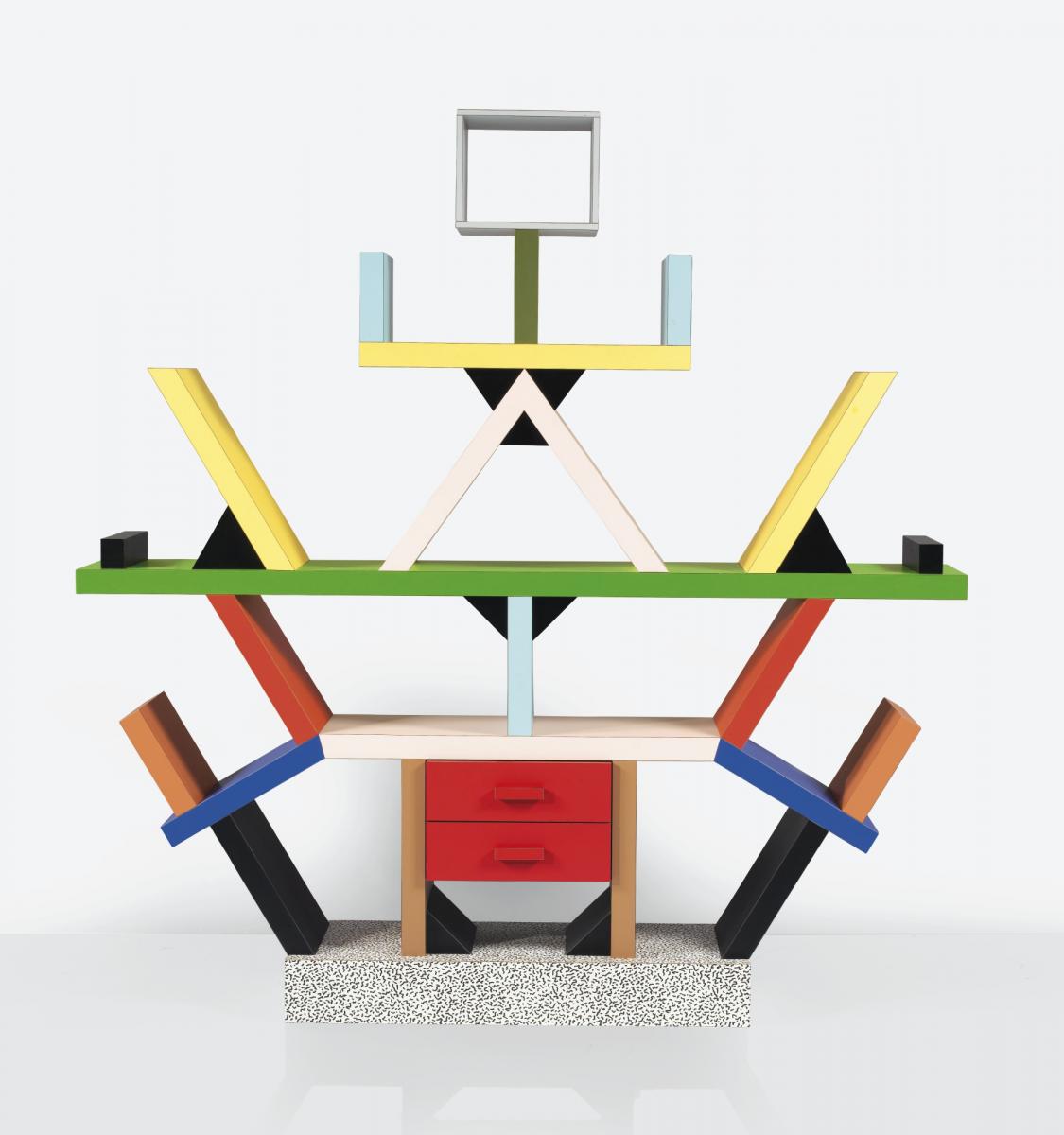 Ettore Sottsass' Slanted Bookshelves Minnie Muse