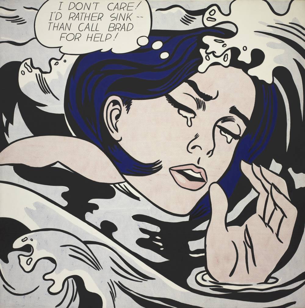  Roy Lichtenstein , Drowning Girl, 1963 