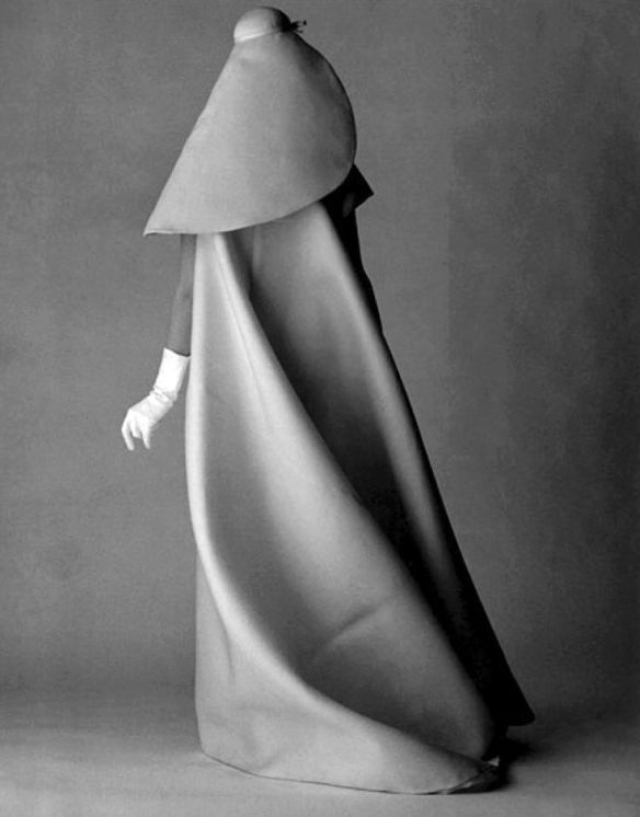 Cristobal balenciaga  wedding dress and hat  1967