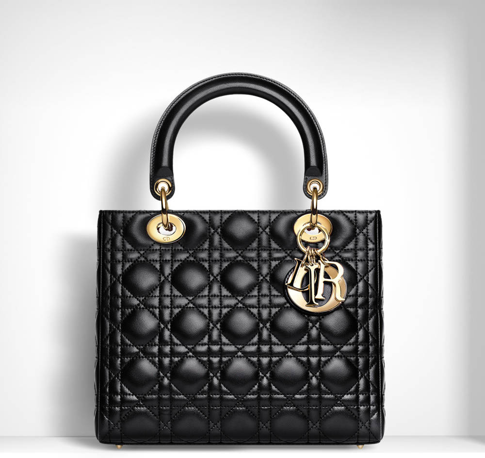  Christian Dior, Lady Dior Handbag with Cannage Motif 