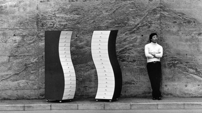  Shiro Kuramata, Pictured with Furniture in Irregular Forms, 1970 