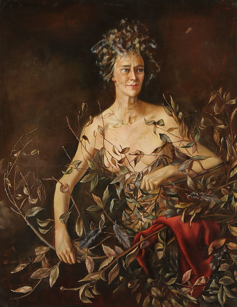 Leonor fini  portrait of mrs. hasellter  1942