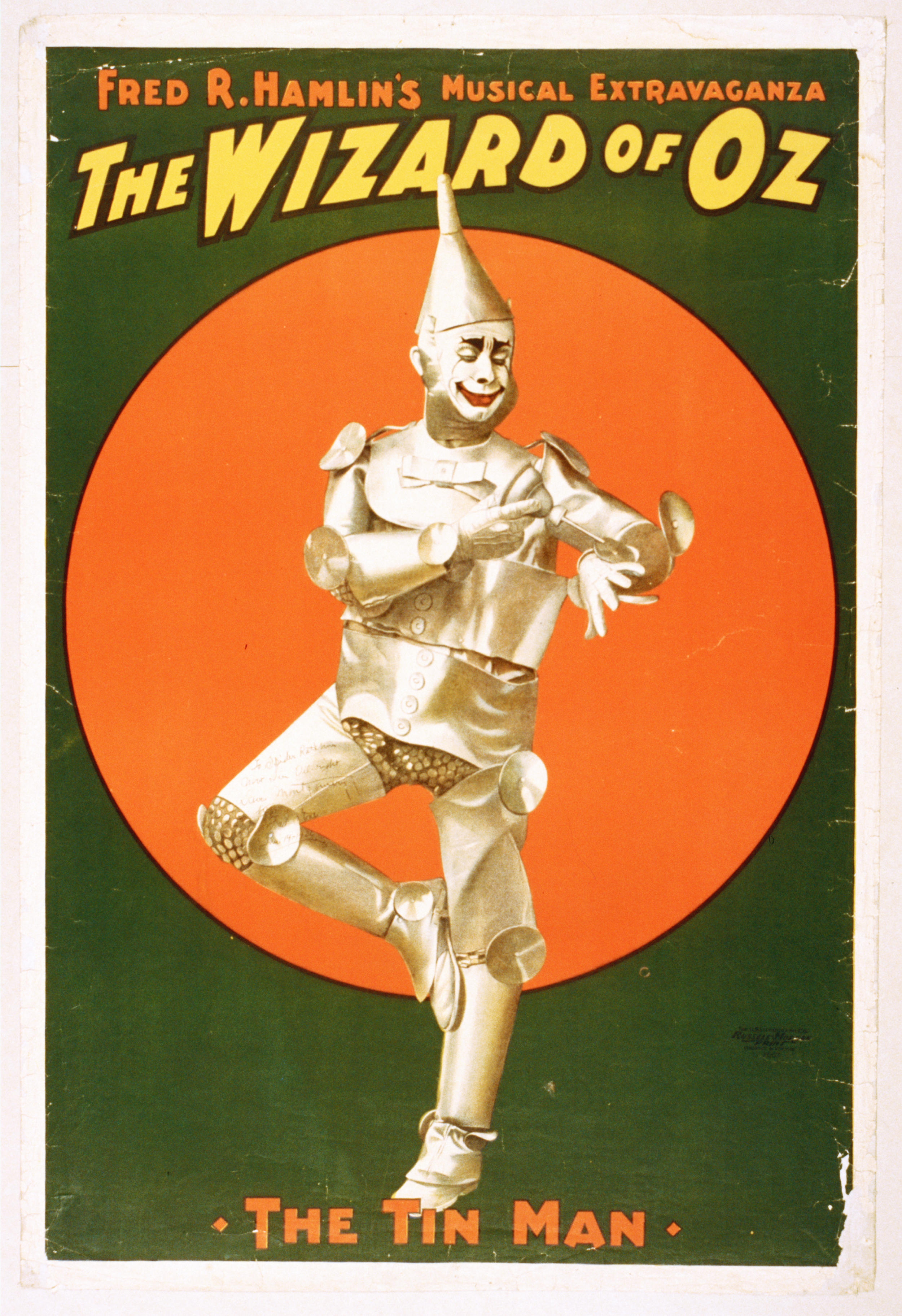 Fred r. hamlin  the wizard of oz musical  poster  1903