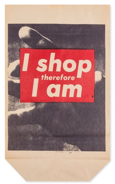  Barbara Kruger, I Shop Therefore I Am, 1990 