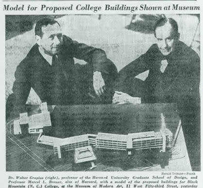  Walter Gropius, Model of Black Mountain College, late 1930s 