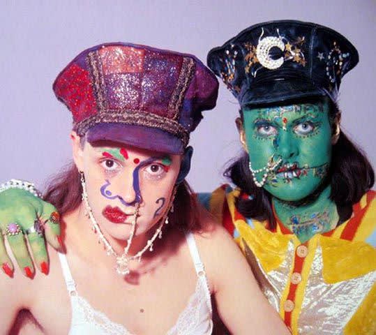 Leigh bowery and friend in full makeup
