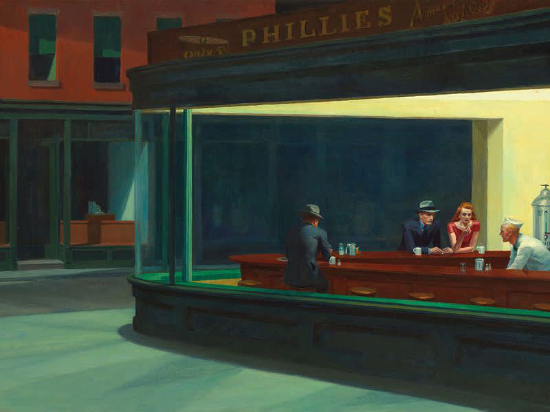 Edward hopper  nighthawks  1942.